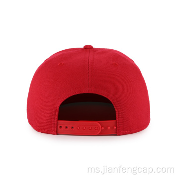 Topi snapback bulu panel akrilik 5 panel